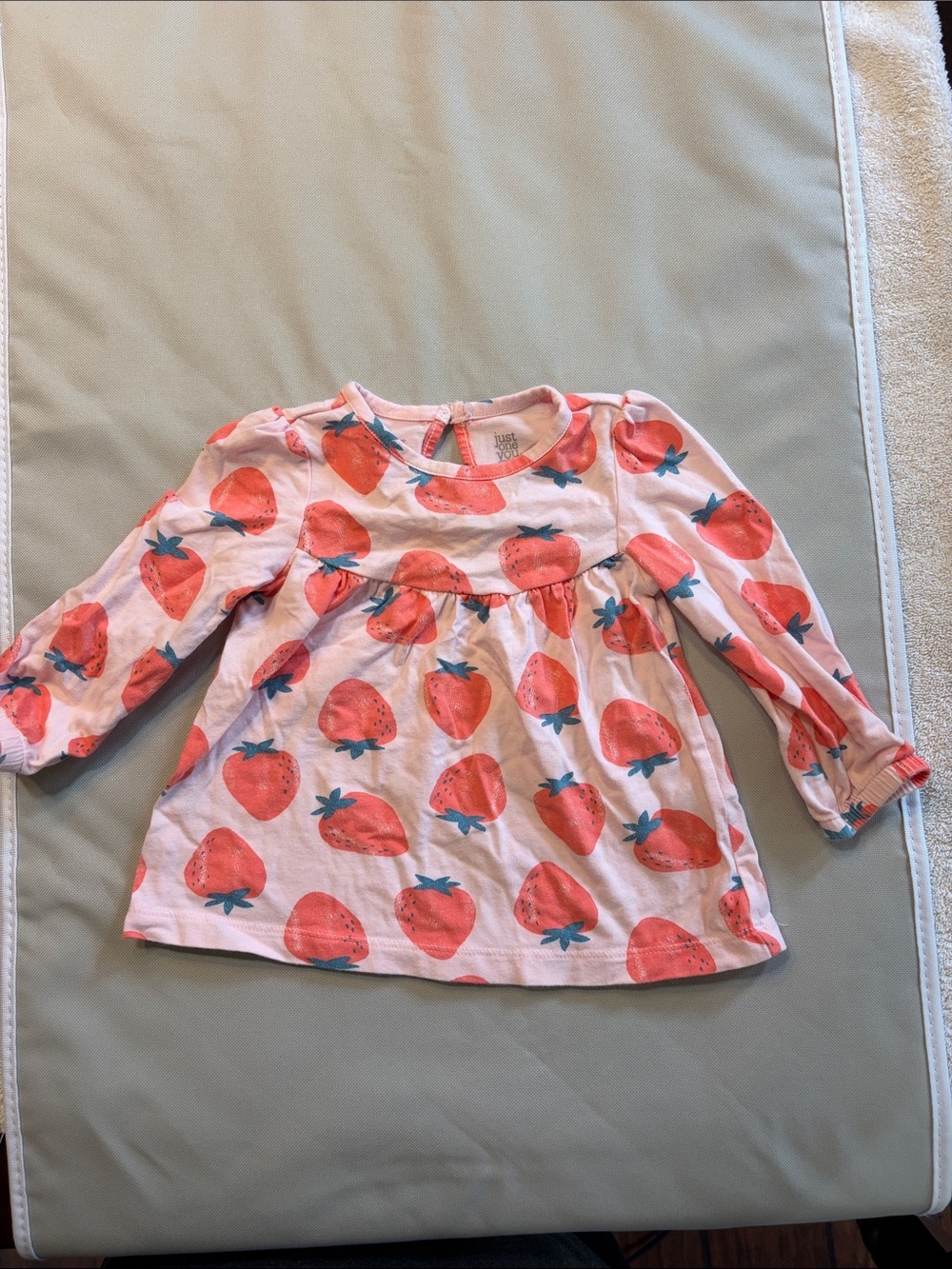 Just One You by Carter’s Strawberry-Print Long Sleeve Top - Pink
